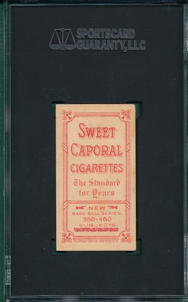 1909-1911 T206 Conroy, Batting, Sweet Caporal Cigarettes SGC 4.5