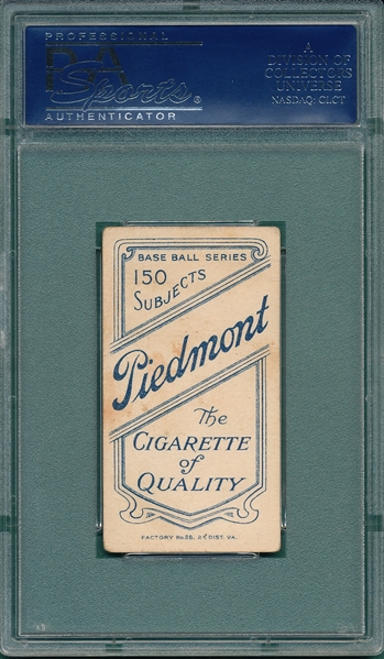 1909-1911 T206 Christy Mathewson, Portrait, Piedmont Cigarettes, PSA 1