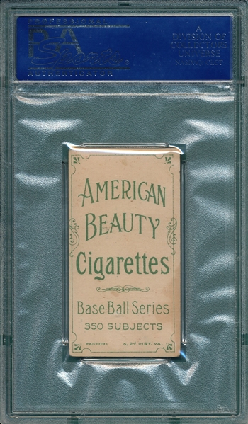 1909-1911 T206 Snodgrass, Batting, American Beauty Cigarettes PSA 2