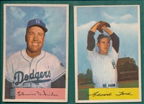 1954 Bowman #170 Snider & #177 Ford, Lot of (2)