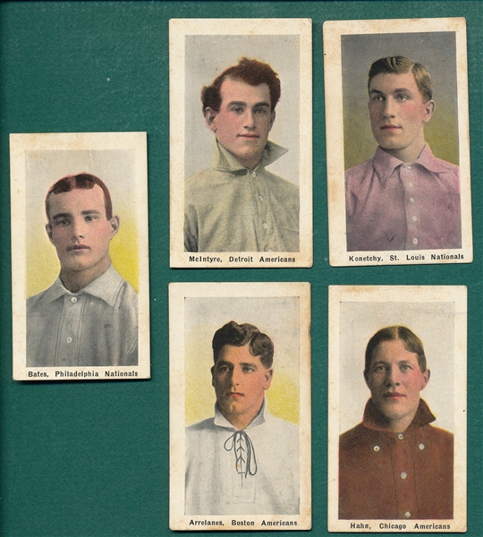 1910 M116 Sporting Life Lot of (5) W/ Bates
