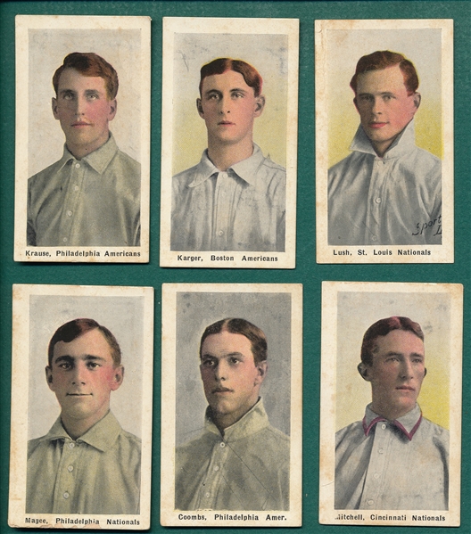 1910 M116 Sporting Life, Lot of (6) W/ Magee