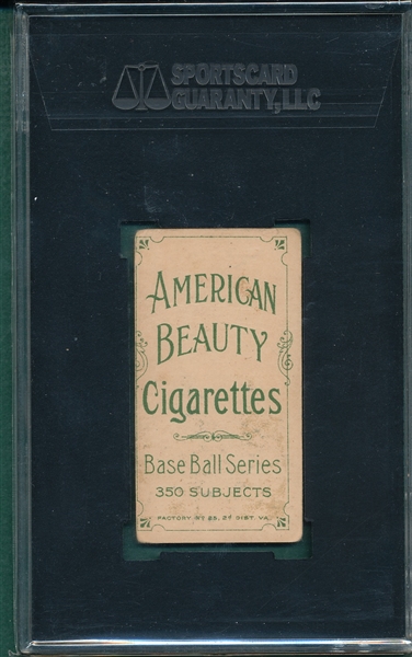 1909-1911 T206 Fiene, Portrait, American Beauty Cigarettes SGC 30