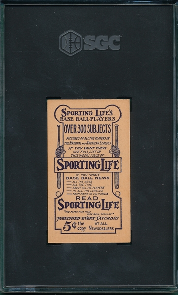 1910 M116 Jennings Sporting Life SGC 6 *Pastel*