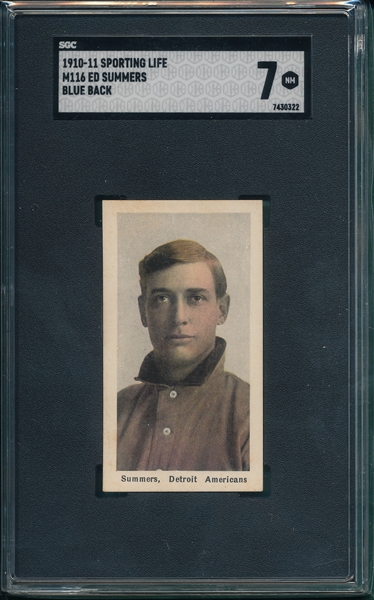 1910 M116 Summers, Blue, Sporting Life SGC 7