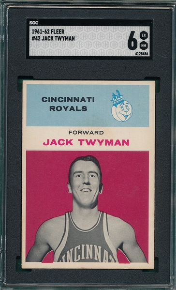 1961 Fleer Basketball #42 Jack Twyman SGC 6