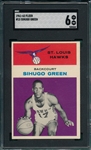 1961 Fleer Basketball #15 Sihugo Green SGC 6