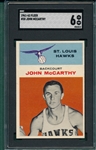 1961 Fleer Basketball #30 John McCarthy SGC 6