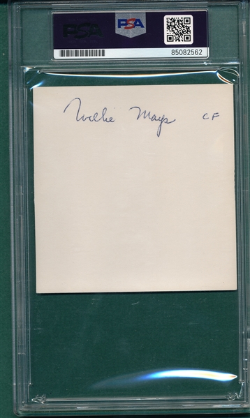 Willie Mays Type 1 Photograph PSA/DNA Authentic