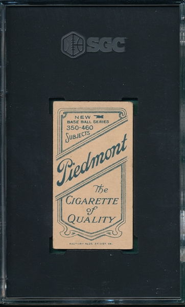 1909-1911 T206 Brown, M., Chicago On Shirt, Piedmont Cigarettes SGC 3.5