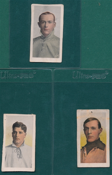 1910-11 M116 Sharpe, Wagner & Arrelanes, Sporting Life, Lot of (3) *Proofs*