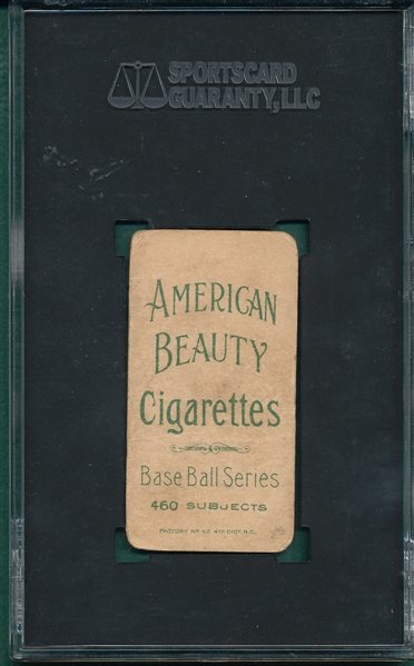 1909-1911 T206 Hummel American Beauty Cigarettes SGC 20 *460 Series*