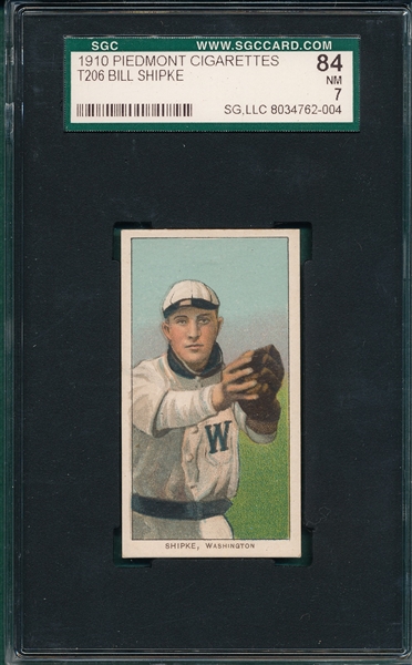 1909-1911 T206 Shipke Piedmont Cigarettes SGC 84