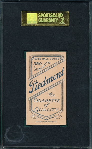 1909-1911 T206 Shipke Piedmont Cigarettes SGC 84