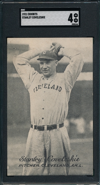 1921 Exhibits Stanley Coveleski SGC 4