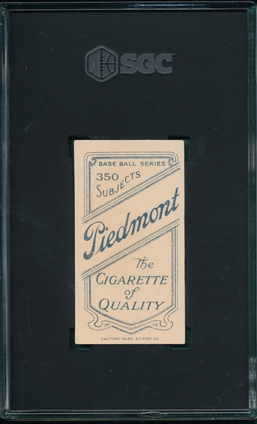 Lot Detail - 1909-1911 T206 Maddox Piedmont Cigarettes SGC 5.5