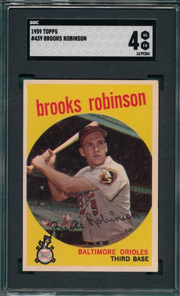 1959 Topps #439 Brooks Robinson SGC 4