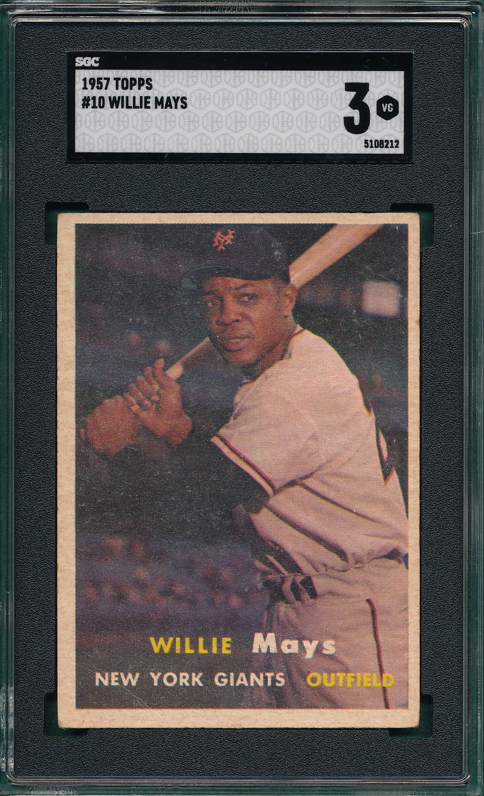 Lot Detail Topps Willie Mays Sgc