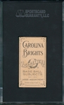 1909-1911 T206 Miller, Dots, Carolina Brights Cigarettes SGC 5