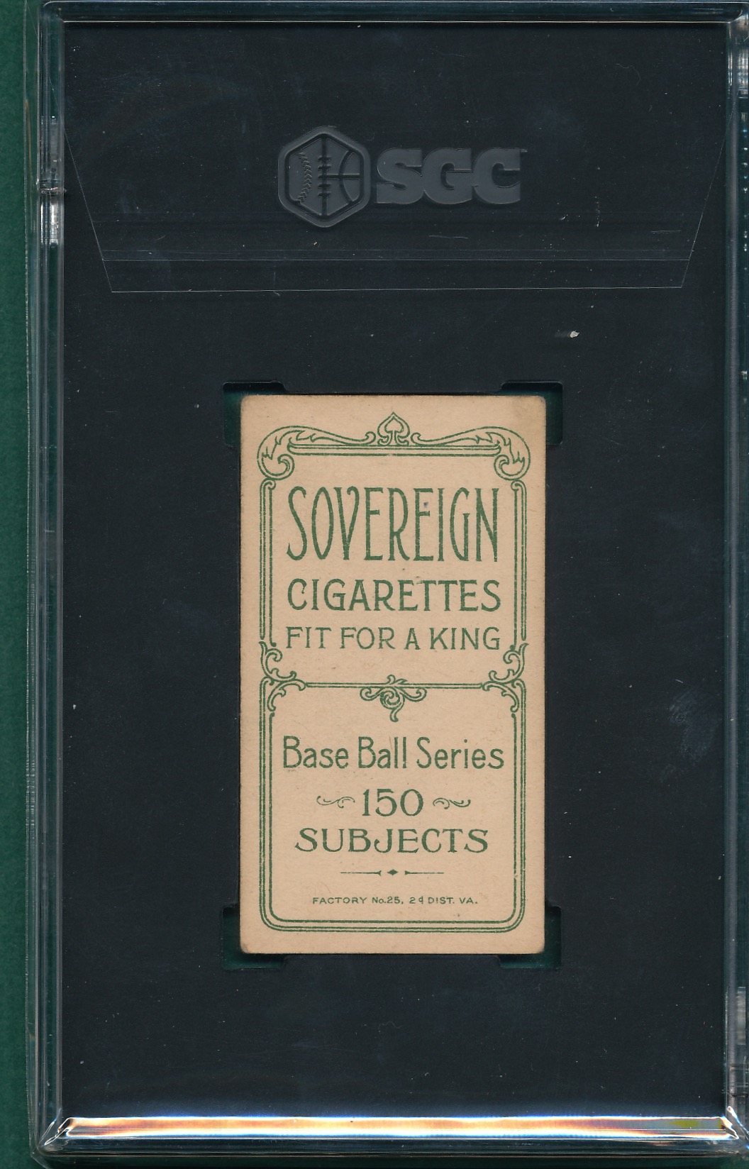 Lot Detail - 1909-1911 T206 Covaleski Sovereign Cigarettes SGC 5