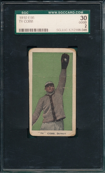 1910 E98 Ty Cobb SGC 30 *Green*