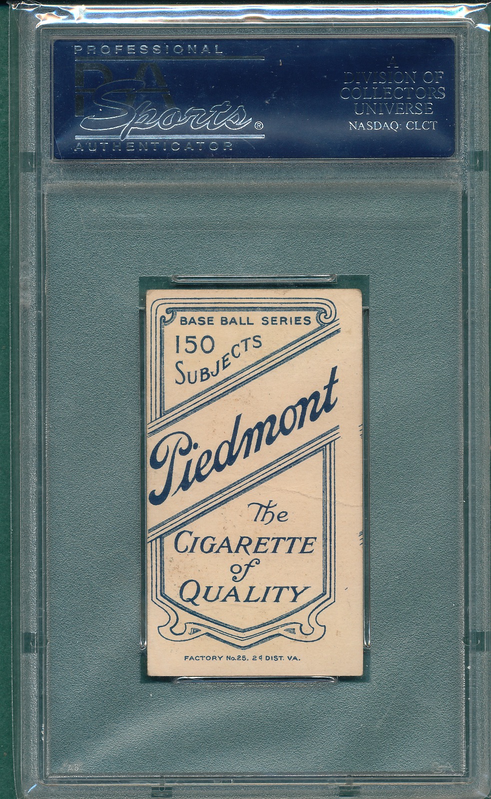 Lot Detail - 1909-1911 T206 Joss, Portrait, Piedmont Cigarettes, PSA 4