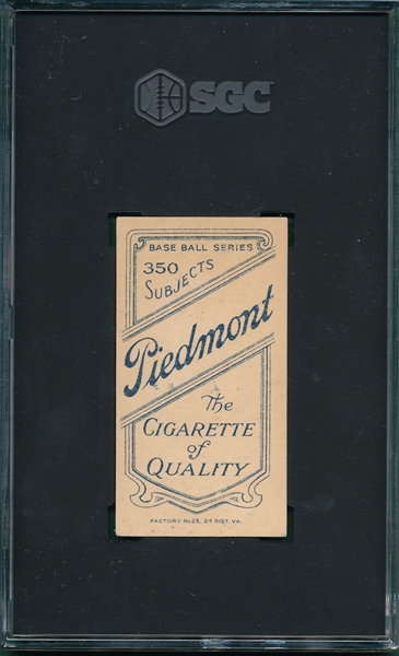 1909-1911 T206 Otey Piedmont Cigarettes SGC 4.5 *Southern League*