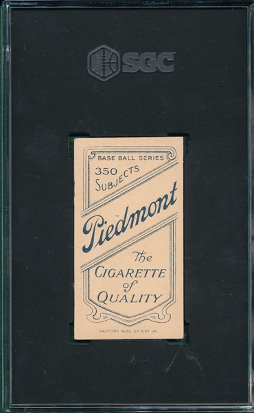 1909-1911 T206 Rhodes, Charlie, Piedmont Cigarettes SGC 5