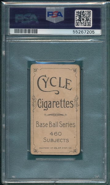 1909-1911 T206 Manning, Pitching, Cycle Cigarettes PSA 1.5 *460 Series*