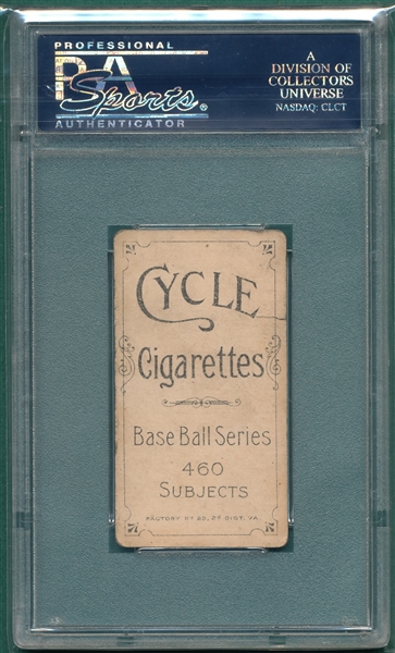 1909-1911 T206 Pfeffer Cycle Cigarettes PSA 1.5 *460 Series*