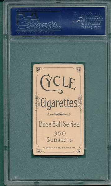 1909-1911 T206 Hayden Cycle Cigarettes PSA 4.5