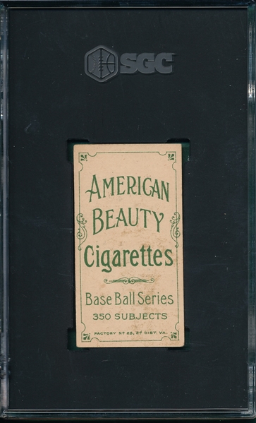 1909-1911 T206 O'Neil American Beauty Cigarettes SGC 4