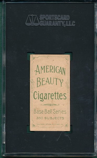 1909-1911 T206 Phelps American Beauty Cigarettes SGC 1