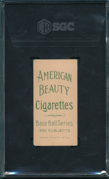 1909-1911 T206 Wilhelm, Bat, American Beauty Cigarettes SGC 2
