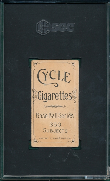 1909-1911 T206 Unglaub Cycle Cigarettes SGC 3