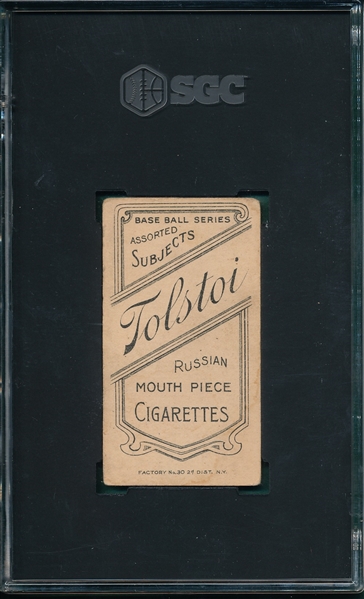 1909-1911 T206 Arrellanes Tolstoi Cigarettes SGC 3