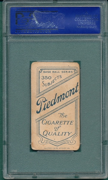 1909-1911 T206 Puttman Piedmont Cigarettes PSA 2