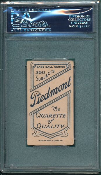 1909-1911 T206 Moeller Piedmont Cigarettes PSA 3