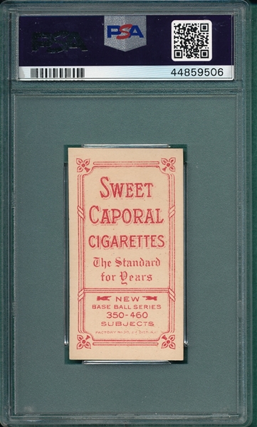 1909-1911 T206 Schaefer, Washington, Sweet Caporal Cigarettes PSA 6