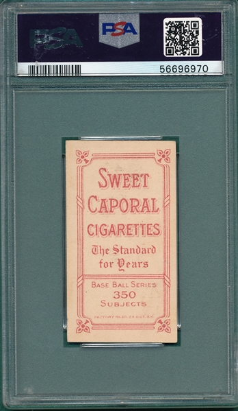 1909-1911 T206 Conroy, Fielding, Sweet Caporal Cigarettes PSA 3.5