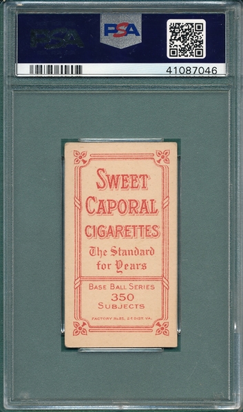 1909-1911 T206 Brown, Washington, Sweet Caporal Cigarettes PSA 4 *Factory 25*