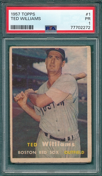 1957 Topps #1 Ted Williams PSA 1