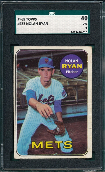 1969 Topps #533 Nolan Ryan SGC 3