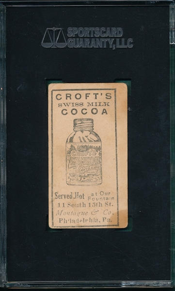 1909 E92 Nap Laoie Croft's Cocoa SGC 2.5
