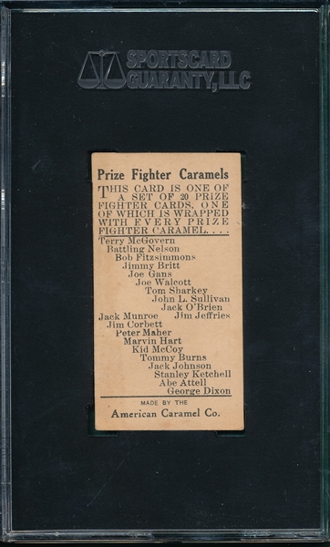 1909 E75 Peter Maher American Caramel Co. SGC 50