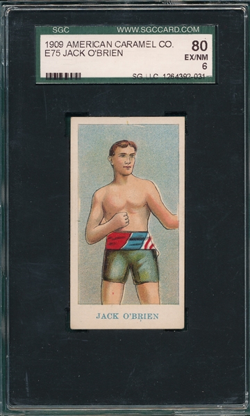 1909 E75 Jack O'Brien American Caramel Co. SGC 80