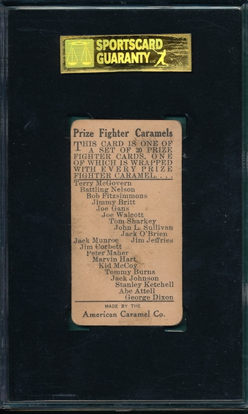 1909 E75 Battling Nelson American Caramel Co. SGC 40