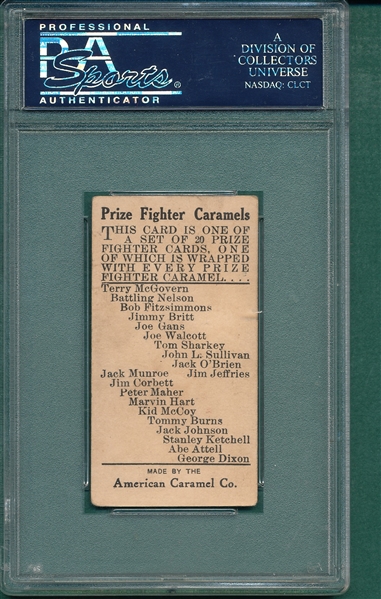 1909 E75 Jimmy Britt American Caramel Co. PSA 4
