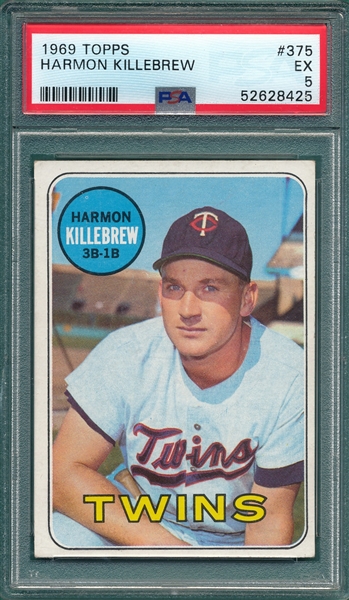 1969 Topps #375 Harmon Killebrew PSA 5