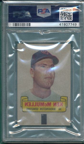 1966 Topps Rub - Offs Ken McMullen, PSA 9 *Mint*